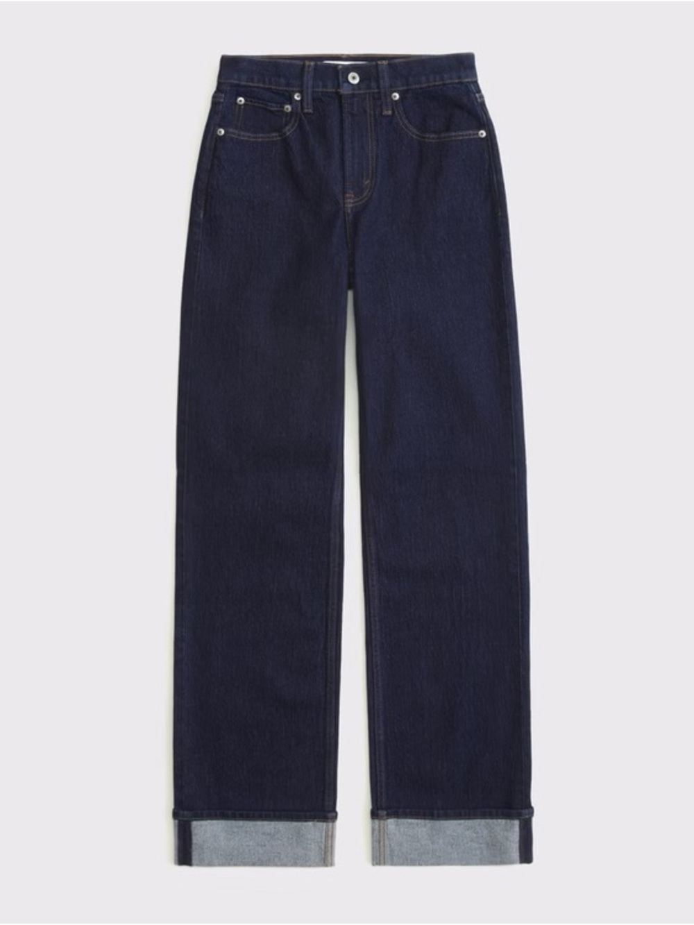 Abercrombie High Rise 90s Relaxed Cuffed Hem Jean - Picture 6 of 10